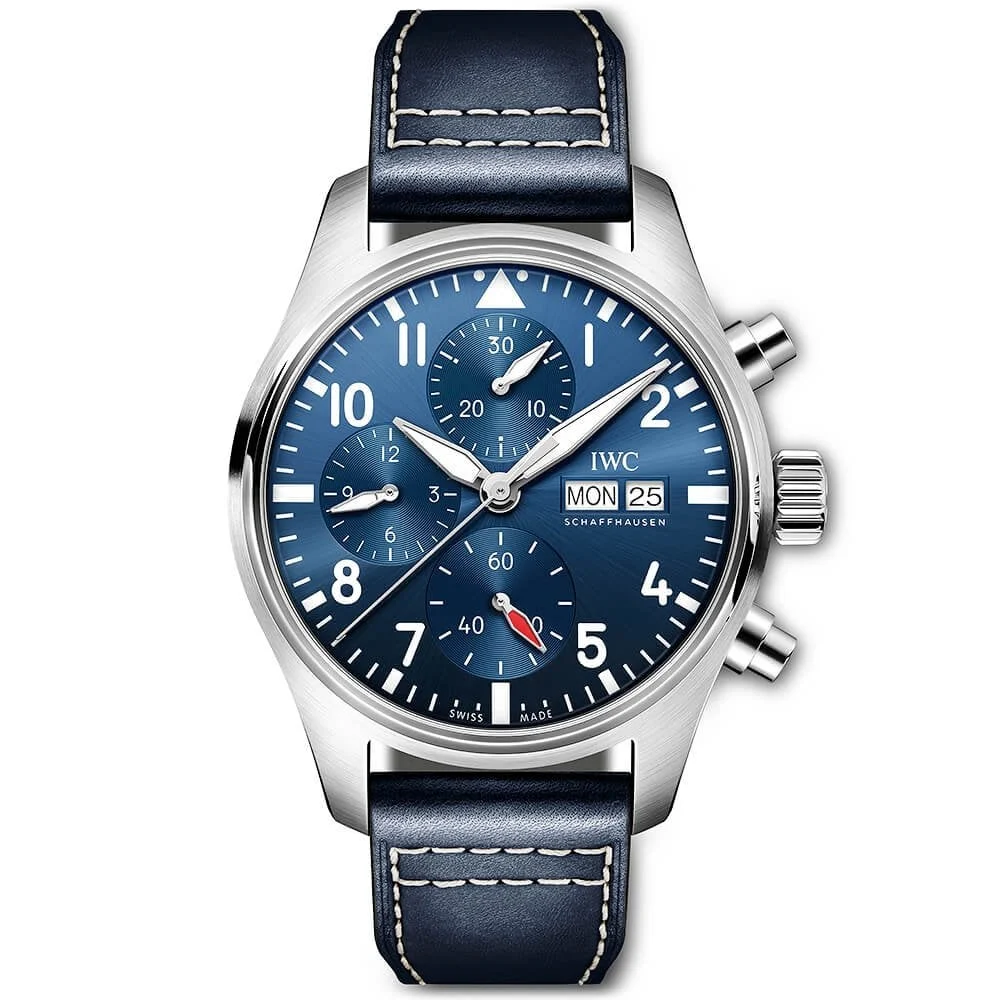 Pilot’s Watch IW388102 BLSF 1:1 Best Edition Performance Chronograph 41mm SS Blue Dial On Blue Rubber Strap