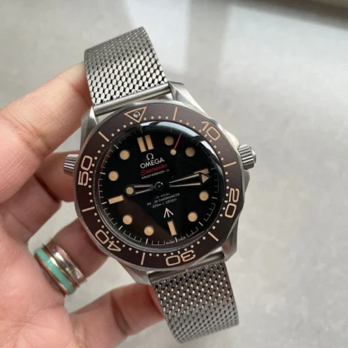 Seamaster 300 “No Time to Die” Limited Edition VSF 1:1 Best Edition on Titanium Mesh Bracelet SA8806 Super Clone V7