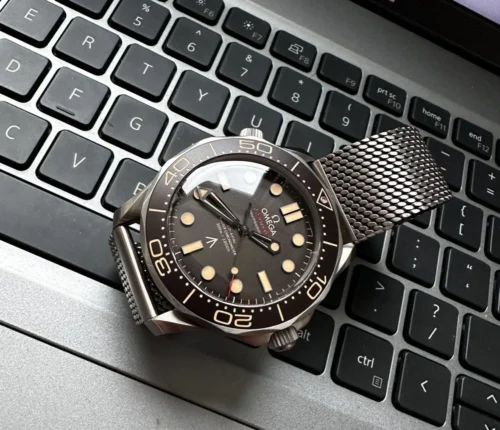 Seamaster 300 “No Time to Die” Limited Edition VSF 1:1 Best Edition on Titanium Mesh Bracelet SA8806 Super Clone V7 - Image 2