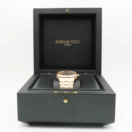 Audemars Piguet Royal Oak 41mm 15510 RG DDF 1:1 Best Edition Black Textured Dial Super Clone - Image 6