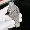 Cartier Santos Super Clone Watch with Full Diamond Moissanite - Image 2