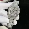 Cartier Santos Super Clone Watch with Full Diamond Moissanite - Image 3