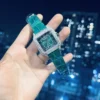 Cartier Santos with Green Moissanite Super Clone Watch - Image 2