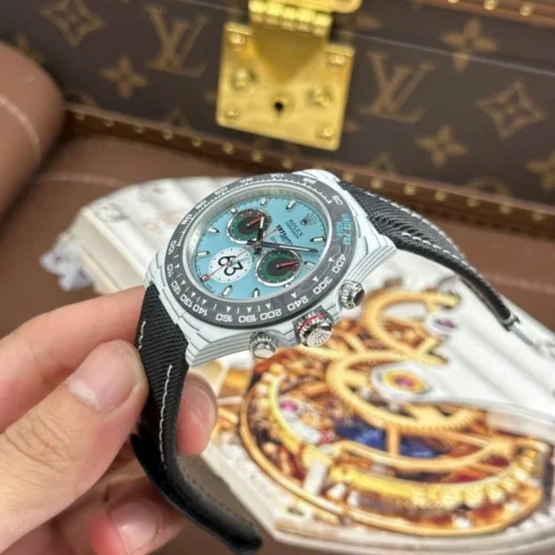 Rolex Daytona DiW Ferrari Tiffany Dial Super Clone Watch - Image 7