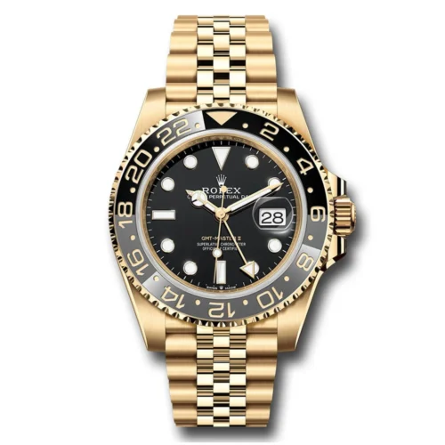 Rolex GMT-Master II  Oyster, 40 mm, yellow gold  Reference 126718GRNR Super Clone