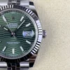 Rolex DateJust 41mm 126334-0030 Clean Factory 1:1 Green Fluted Dial on SS Jubilee Bracelet Super Clone - Image 4