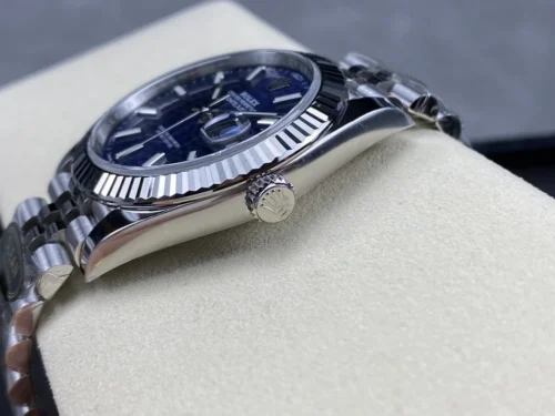 DateJust 41 126334 Clean Plus 1:1 Best Edition 904L Steel Blue Stick Dial on Jubilee Bracelet DD3235 Super Clone - Image 5