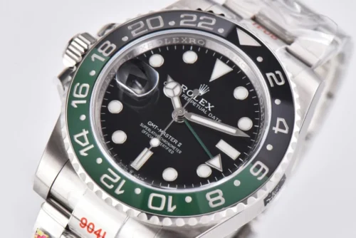 Rolex GMT-Master II 126720 VTNR Sprite Lefty Clean Factory 1:1 Black Dial Green & Black Ceramic Bezel Super Clone - Image 4