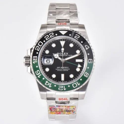Rolex GMT-Master II 126720 VTNR Sprite Lefty Clean Factory 1:1 Black Dial Green & Black Ceramic Bezel Super Clone