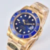Rolex Submariner 40mm 116618 LB Blue Dial & Ceramic Bezel YG Plated Super Clone - Image 2