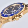 Rolex Submariner 40mm 116618 LB Blue Dial & Ceramic Bezel YG Plated Super Clone - Image 3