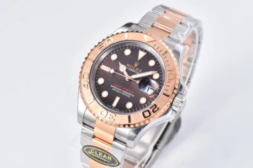Rolex Yacht-Master 126621-0001 40mm Clean Factory 1:1 904L Brown Dial 3D Rose Gold Bezel on Rose Gold & Steel Two Tone Super Clone - Image 2
