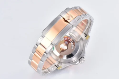 Rolex Yacht-Master 126621-0001 40mm Clean Factory 1:1 904L Brown Dial 3D Rose Gold Bezel on Rose Gold & Steel Two Tone Super Clone - Image 7
