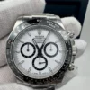 Daytona 126500 UFO 1:1 Best Edition 904L Steel White Dial on SS Bracelet UF4131 (Free Sprung) Weighted Version
