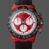 Daytona DIW Red Carbon DIWF Best Edition Red/White Dial on Black Nylon Strap DD4801
