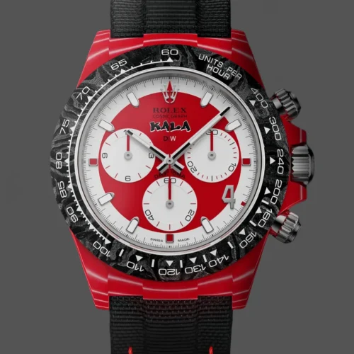 Daytona DIW Red Carbon DIWF Best Edition Red/White Dial on Black Nylon Strap DD4801