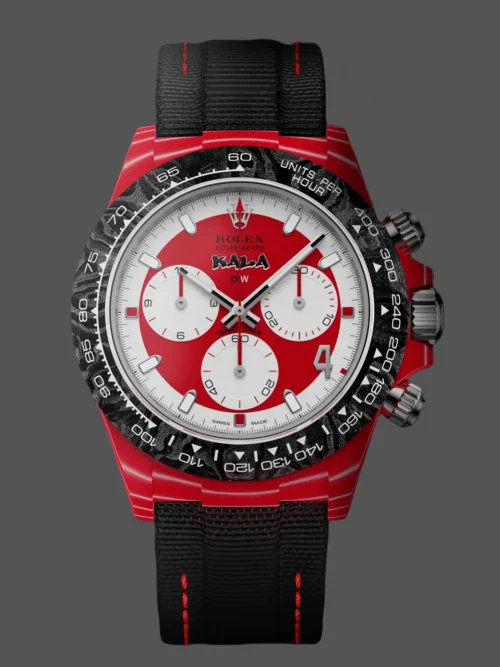 Daytona DIW Red Carbon DIWF Best Edition Red/White Dial on Black Nylon Strap DD4801