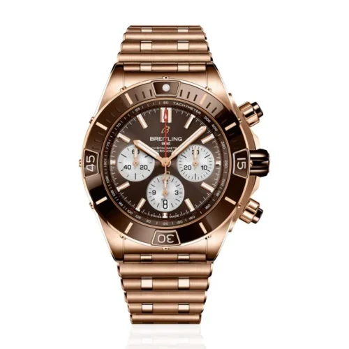 Super Chronomat B01 44 RG TF 1:1 Best Edition Brown Dial on RG Bracelet A7750