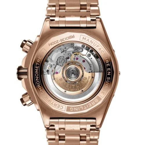 Super Chronomat B01 44 RG TF 1:1 Best Edition Brown Dial on RG Bracelet A7750 - Image 4