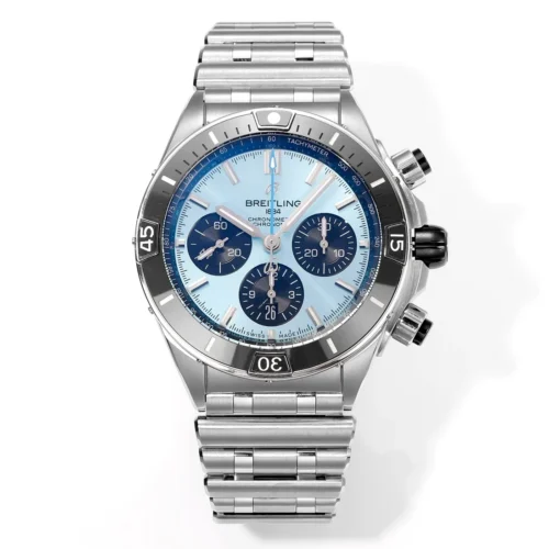Super Chronomat B01 44 SS TF 1:1 Best Edition Ice Blue Dial on SS Bracelet A7750
