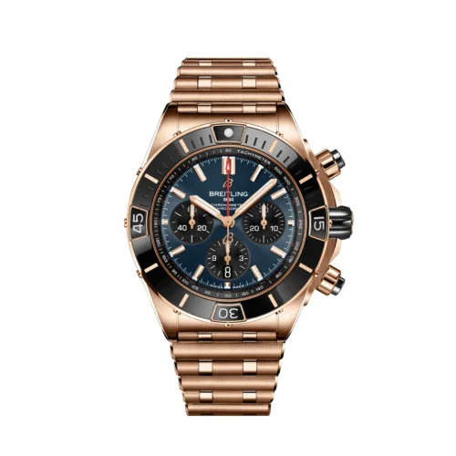 Super Chronomat B01 44 RG TF 1:1 Best Edition Blue Dial on RG Bracelet A7750