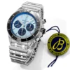 Super Chronomat B01 44 SS TF 1:1 Best Edition Ice Blue Dial on SS Bracelet A7750 - Image 2