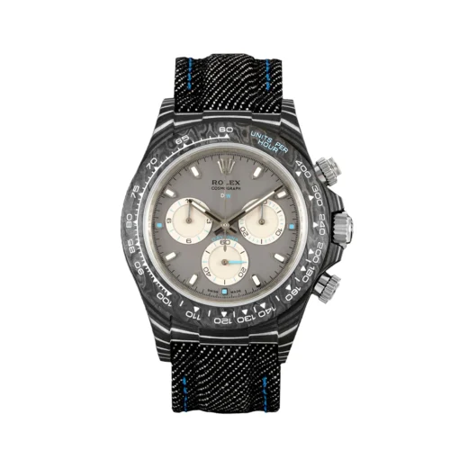 Daytona DIW Black Carbon Case DIWF Edition Gray/White Dial on Black Nylon Strap DD4801