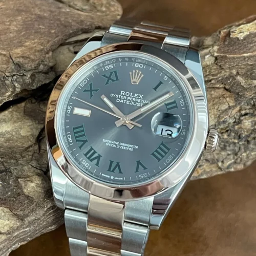DateJust 126301 904L SS/RG VSF 1:1 Best Edition Gray Dial Roman Markers On Jubilee Bracelet VS3235