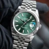 DateJust 41 126334 QF 1:1 Best Edition 904L Steel Green Stick Dial on Jubilee Bracelet QF3235 (149g) - Image 3