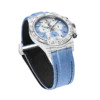 Daytona DIW White Carbon Case DIWF Edition Baby Blue/White Crystal Dial Crystal Bezel on Baby Blue Nylon Strap DD4801 - Image 2