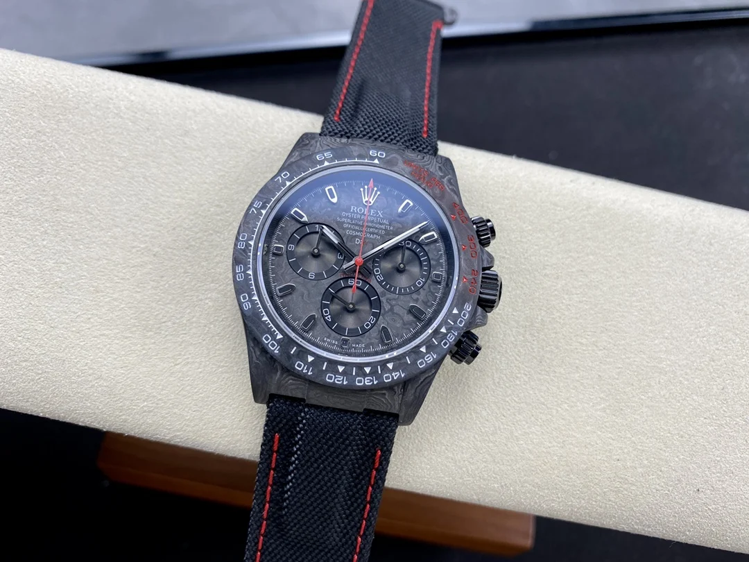 Daytona DIW Carbon N6F 1:1 Best Edition Black Dial on Black Nylon Strap SA4130