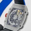 Custom Made RM67-02 White NTPT France Dial on Blue Nylon strap CRMA7 Super Clone - Image 5