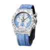 Daytona DIW White Carbon Case DIWF Edition Baby Blue/White Crystal Dial Crystal Bezel on Baby Blue Nylon Strap DD4801 - Image 3