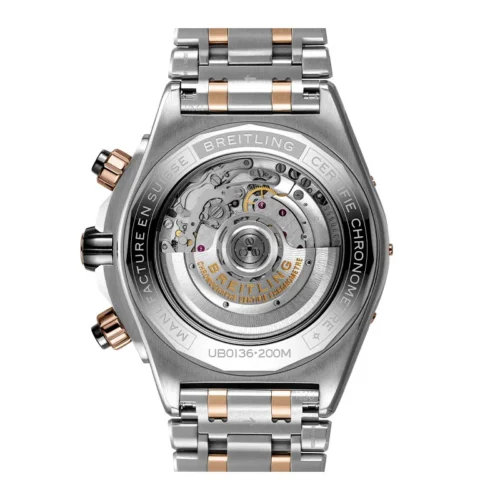 Super Chronomat B01 44 SS/RG TF 1:1 Best Edition Black Dial on SS/RG Bracelet A7750 - Image 2