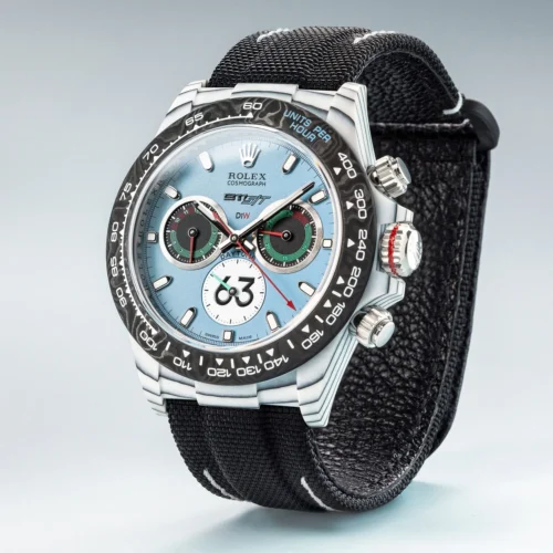 Daytona DIW Porsche 911 s/t White Carbon DIWF Best Edition Blue Dial on Black Nylon Strap DD4801 - Image 2