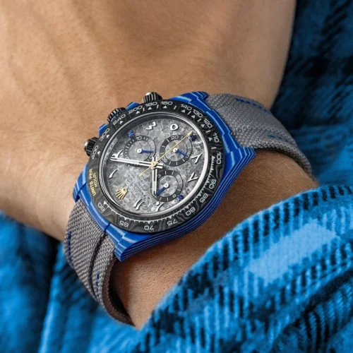 Daytona DIW Blue Carbon Case DIWF Edition Gray Crystal Dial on Gray Nylon Strap DD4801