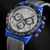 Daytona DIW Blue Carbon Case DIWF Edition Gray Crystal Dial on Gray Nylon Strap DD4801 - Image 2