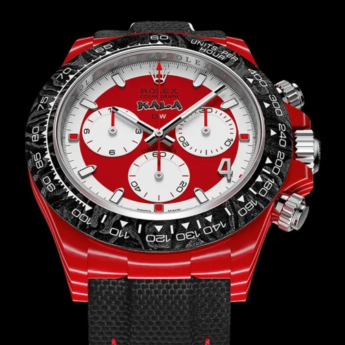 Daytona DIW Red Carbon DIWF Best Edition Red/White Dial on Black Nylon Strap DD4801 - Image 2