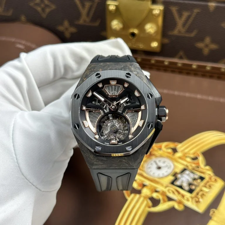 Audemars Piguet Royal Oak Concept Flying Tourbillon UAE Version Black Rubber Strap 42mm Super Clone