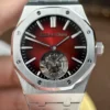 Audemars Piguet Imitation Royal Oak Selfwinding Flying Tourbillon 26730ST Burgundy Dial 41mm Super Clone - Image 6
