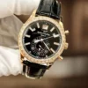 Patek Philippe Complications 5961 Super Clone Black Dial Leather Strap 40.5mm - Image 4
