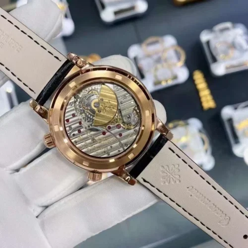 Patek Philippe Sky Moon Celestial 6104R Black Dial 40mm Super Clone - Image 6