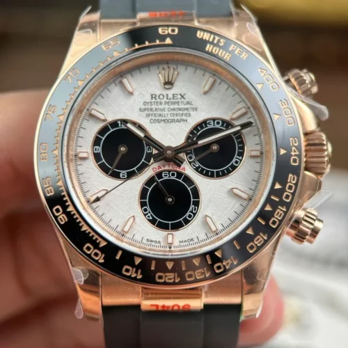 Daytona 126515 THBF 1:1 Best Edition RG/Black Dial on Oysterflex Strap SH4131 (Weighted) - Image 4