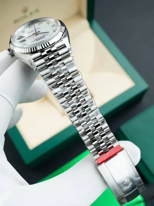 DateJust 41 126334 QF 1:1 Best Edition 904L Steel White MOP Dial on Jubilee Bracelet QF3235 (149g) - Image 5