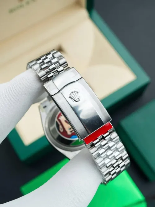 DateJust 41 126334 QF 1:1 Best Edition 904L Steel Blue Texuted Stick Dial on Jubilee Bracelet QF3235 (149g) - Image 5