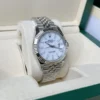 DateJust 41 126334 QF 1:1 Best Edition 904L Steel Ice Blue Stick Dial on Jubilee Bracelet QF3235 (149g) - Image 3