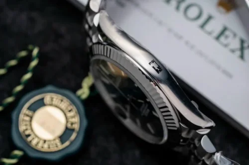 DateJust 41 126334 QF 1:1 Best Edition 904L Steel Green Texuted Stick Dial on Jubilee Bracelet QF3235 (149g) - Image 5