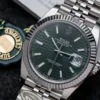 DateJust 41 126334 QF 1:1 Best Edition 904L Steel Green Texuted Stick Dial on Jubilee Bracelet QF3235 (149g) - Image 3