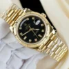 Rolex Day-Date Black Dial President Strap GM Factory 40mm Super Clone - Image 2