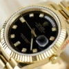 Rolex Day-Date Black Dial President Strap GM Factory 40mm Super Clone - Image 4